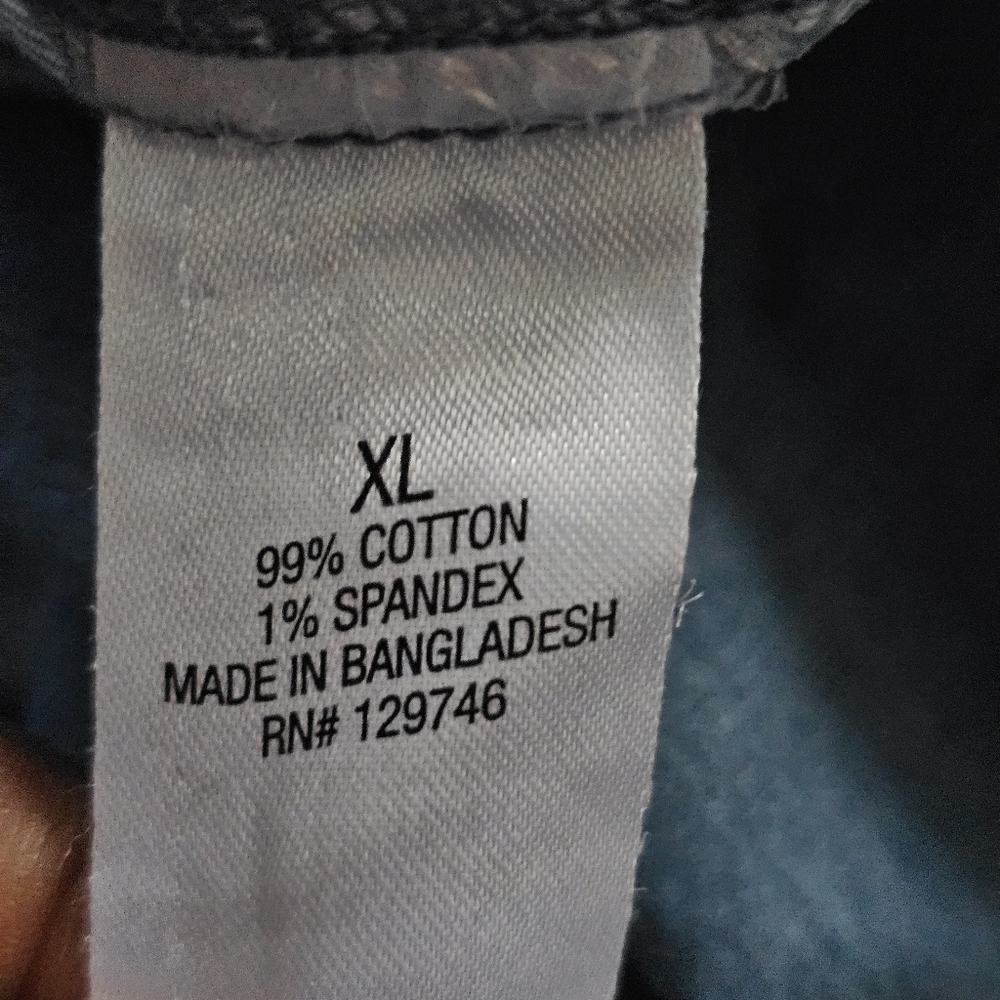 Ridgecut Women's Long Sleeve Denim Popover, Medium Wash, Size 2X/XL - Picture 7 of 7